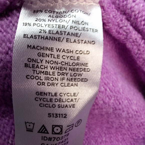 LOFT Outlet Lounge Hoodie Womens Small Lavender Purple Soft Sweater Oversized - Picture 7 of 7